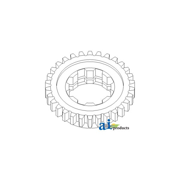 Gear, Reverse Pinion Shaft 4" x4" x1"